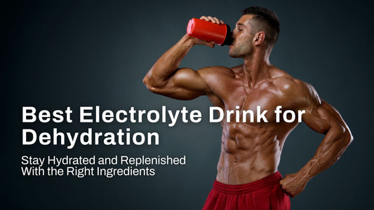 Body Builder drinking electrolyte drink
