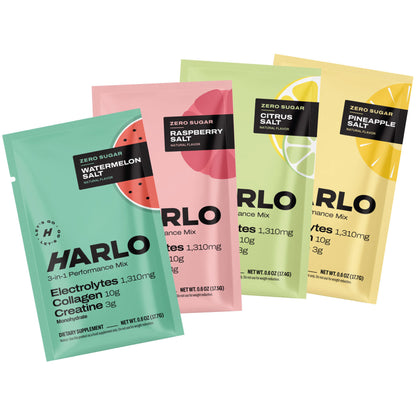 Harlo 3-in-1 Performance Drink Mix - Variety Pack