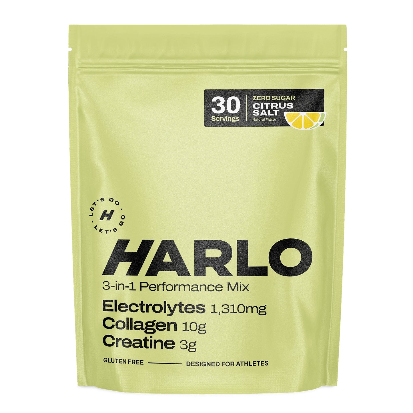 Harlo 3-in-1 Performance Hydration Drink Mix – Electrolytes, Creatine & Collagen