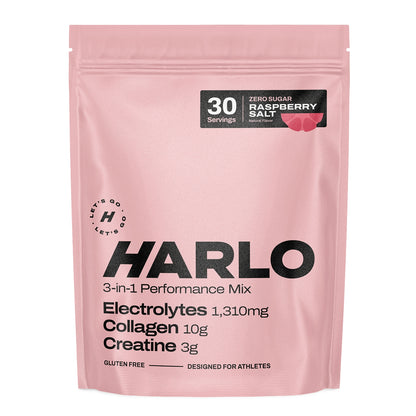 Harlo 3-in-1 Performance Hydration Drink Mix – Electrolytes, Creatine & Collagen