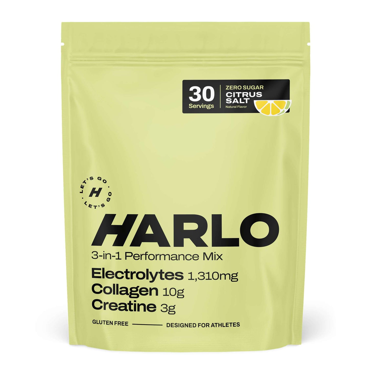 Harlo 3-in-1 Performance Hydration Drink Mix – Electrolytes, Creatine & Collagen
