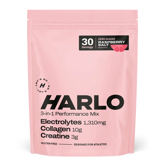 Harlo 3-in-1 Performance Hydration Drink Mix – Electrolytes, Creatine & Collagen