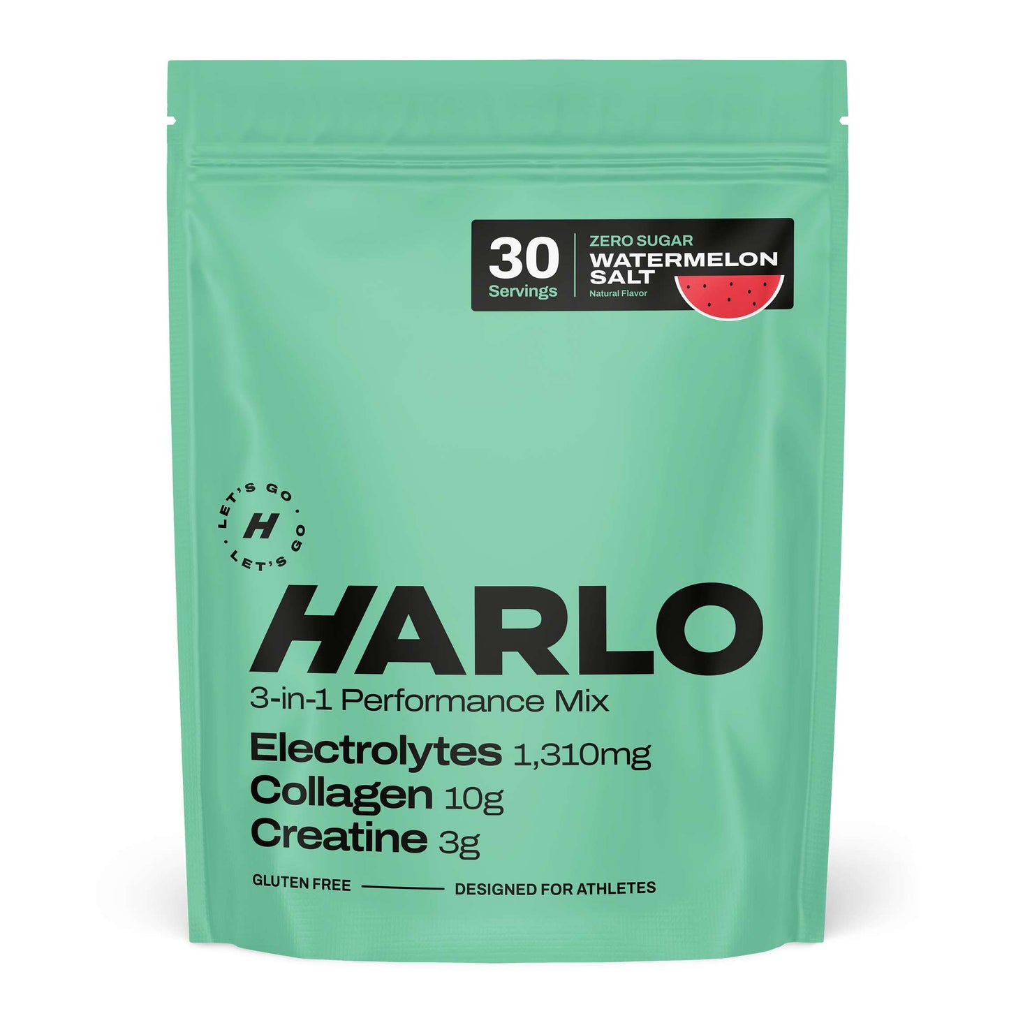 Harlo 3-in-1 Performance Hydration Drink Mix – Electrolytes, Creatine & Collagen