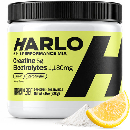 Harlo 2-in-1 Performance Mix | 5g Creatine + 1,180mg Electrolytes