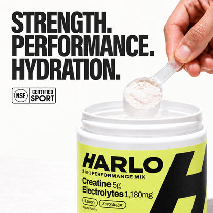 Harlo 2-in-1 Performance Mix | 5g Creatine + 1,180mg Electrolytes