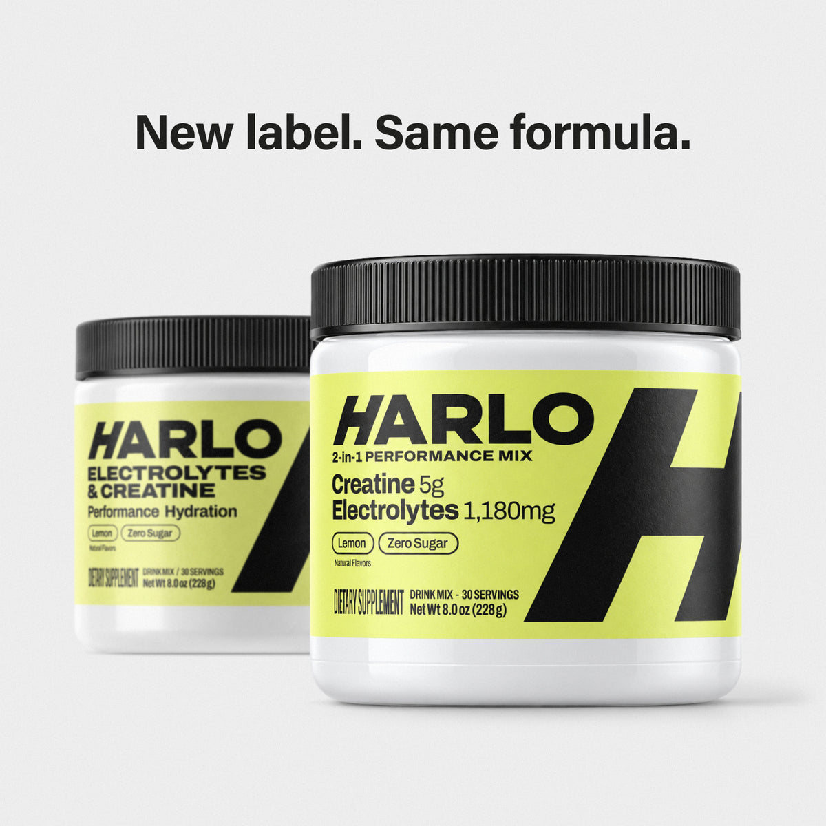 Harlo 2-in-1 Performance Mix | 5g Creatine + 1,180mg Electrolytes