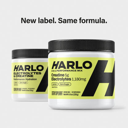 Harlo 2-in-1 Performance Mix | 5g Creatine + 1,180mg Electrolytes
