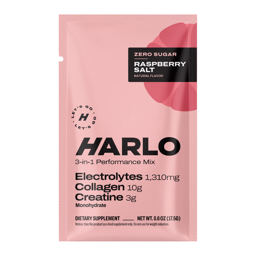 Harlo 3-in-1 Performance Drink Mix - Variety Pack of 4 Flavors