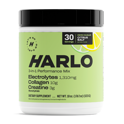 Harlo 3-in-1 Performance Drink Mix | Electrolytes, Collagen & Creatine