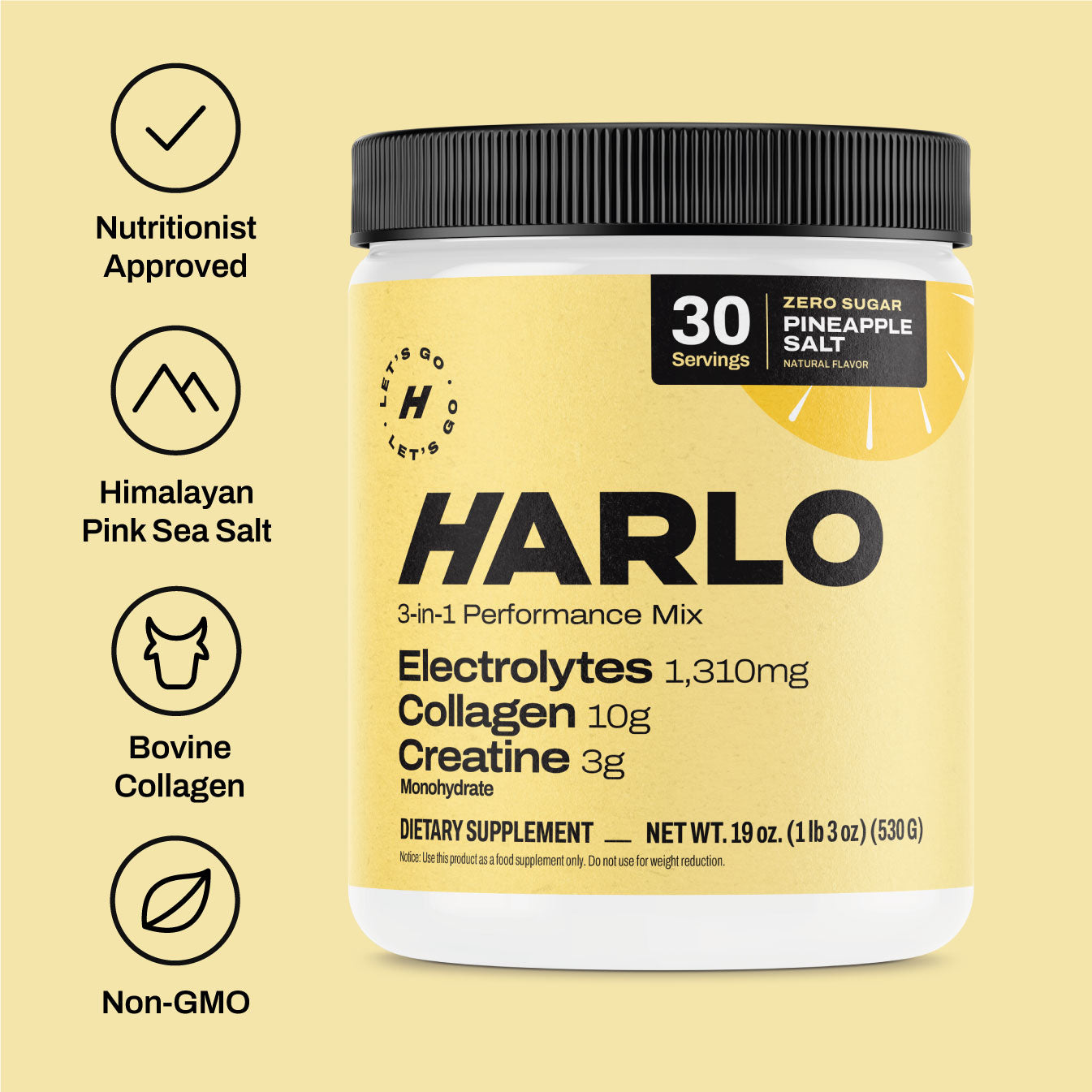 Harlo 3-in-1 Performance Drink Mix - Free Trial!