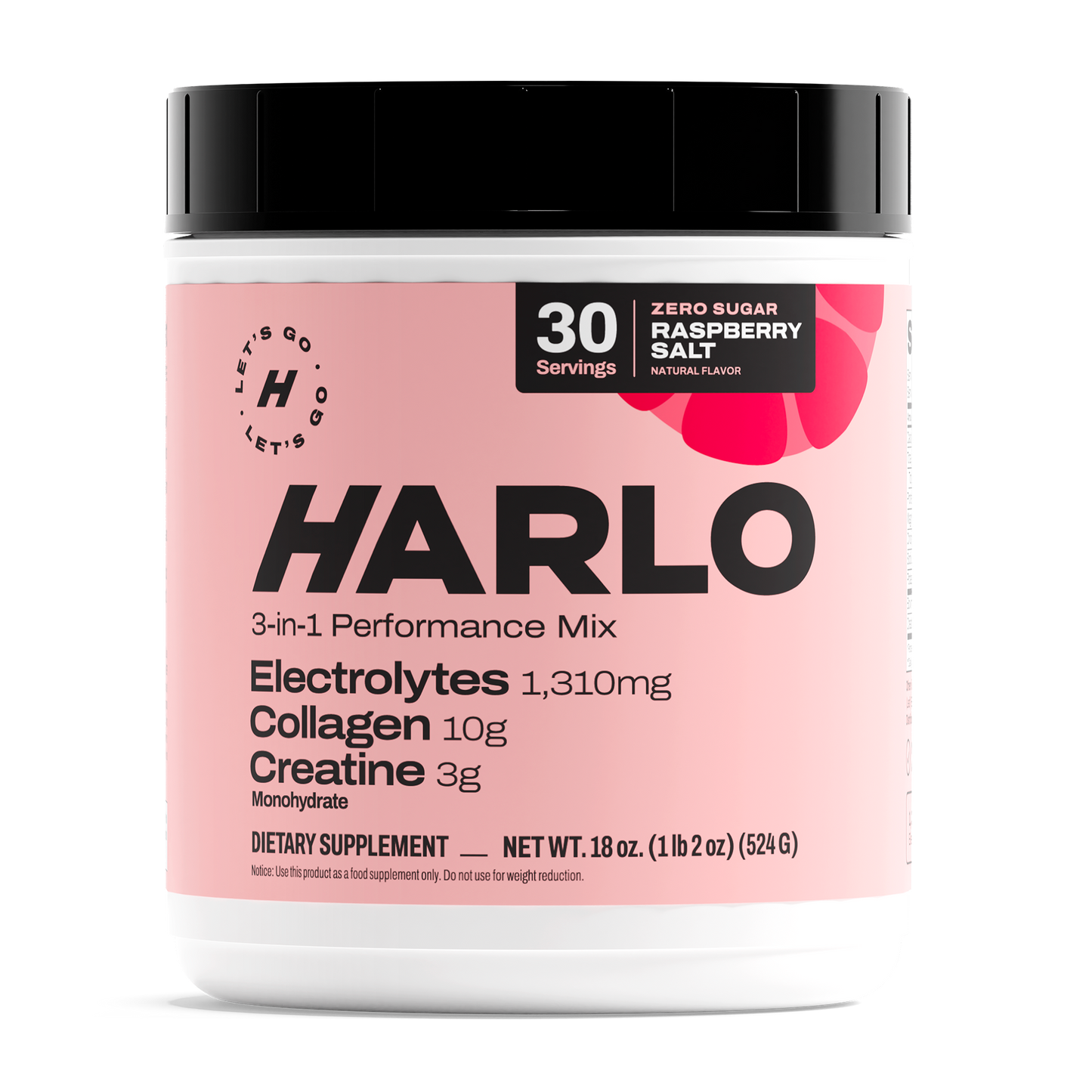 Harlo 3-in-1 Performance Drink Mix | Electrolytes, Collagen & Creatine